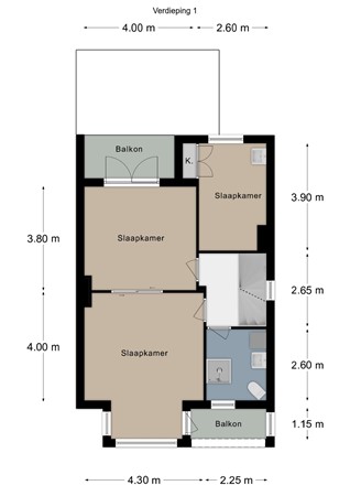 Floorplan - Prins Bernhardstraat 8, 6291 GX Vaals
